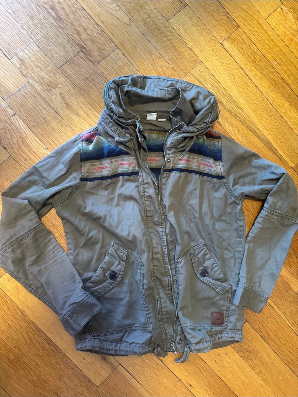 2014 Roxy Green Jacket Astec pattern size S